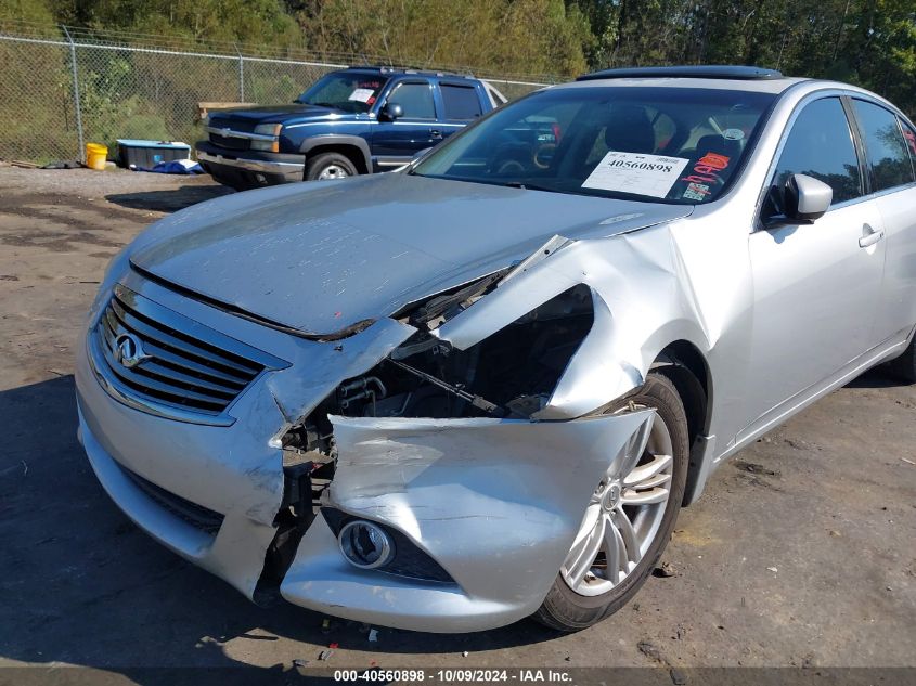 2010 Infiniti G37 Journey VIN: JN1CV6APXAM202449 Lot: 40560898