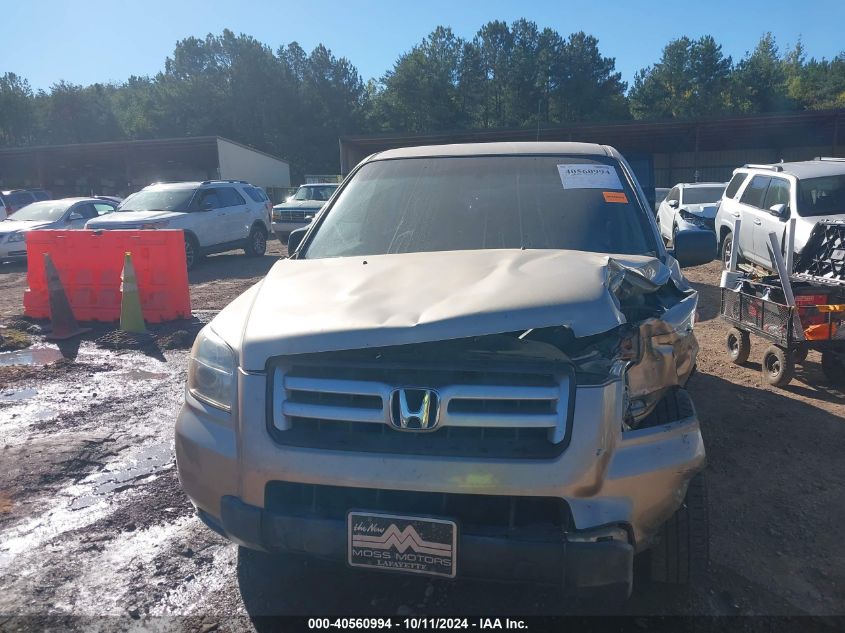 2HKYF181X6H545607 2006 Honda Pilot Lx