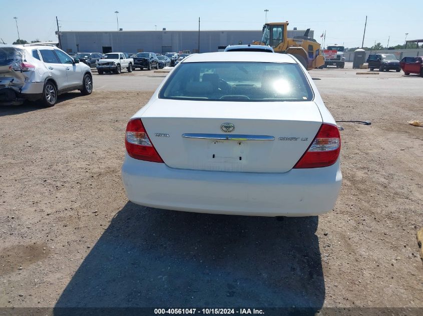 2003 Toyota Camry Le VIN: JTDBE32K430240425 Lot: 40561047