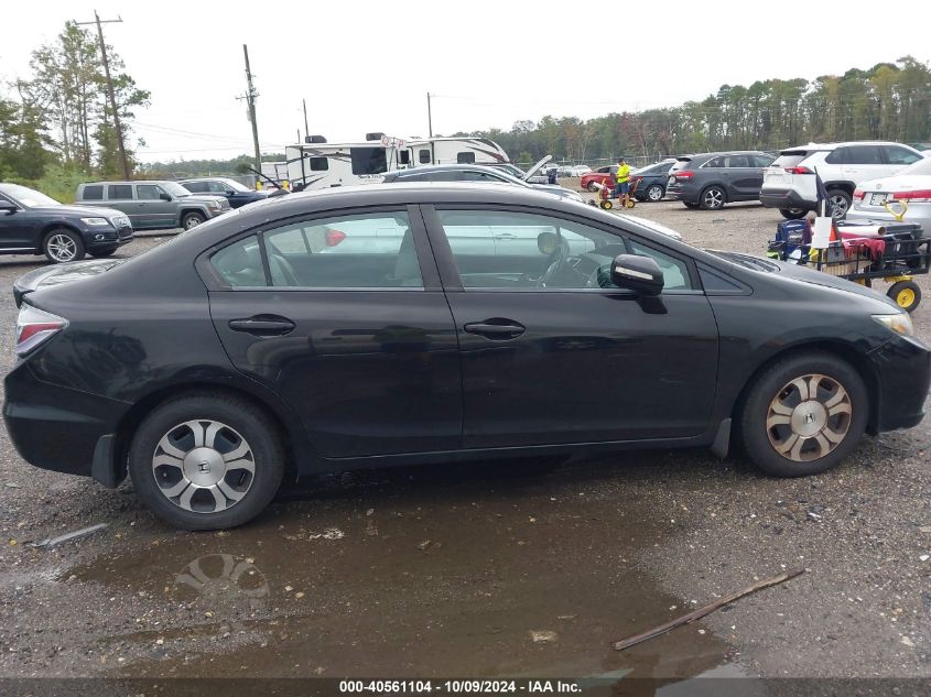 19XFB4F26DE000554 2013 Honda Civic Hybrid Hybrid