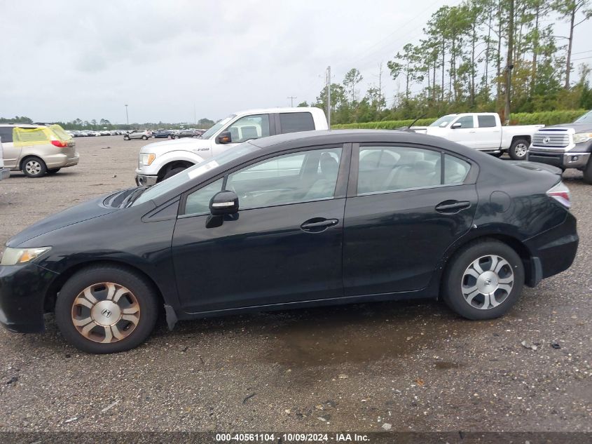 19XFB4F26DE000554 2013 Honda Civic Hybrid Hybrid