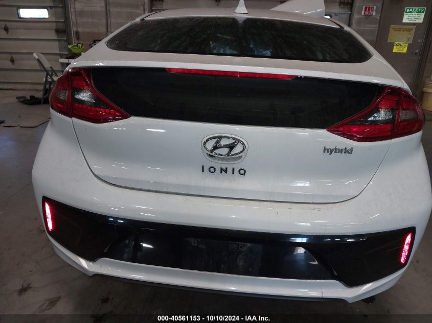 2017 Hyundai Ioniq Hybrid Limited VIN: KMHC85LC6HU051303 Lot: 40561153