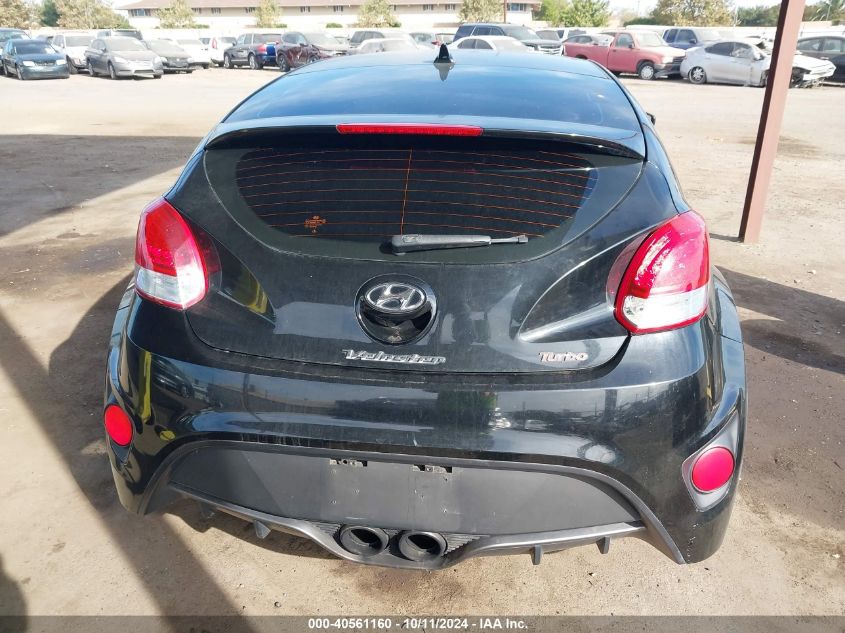 2013 Hyundai Veloster Turbo W/Black VIN: KMHTC6AE7DU108112 Lot: 40561160