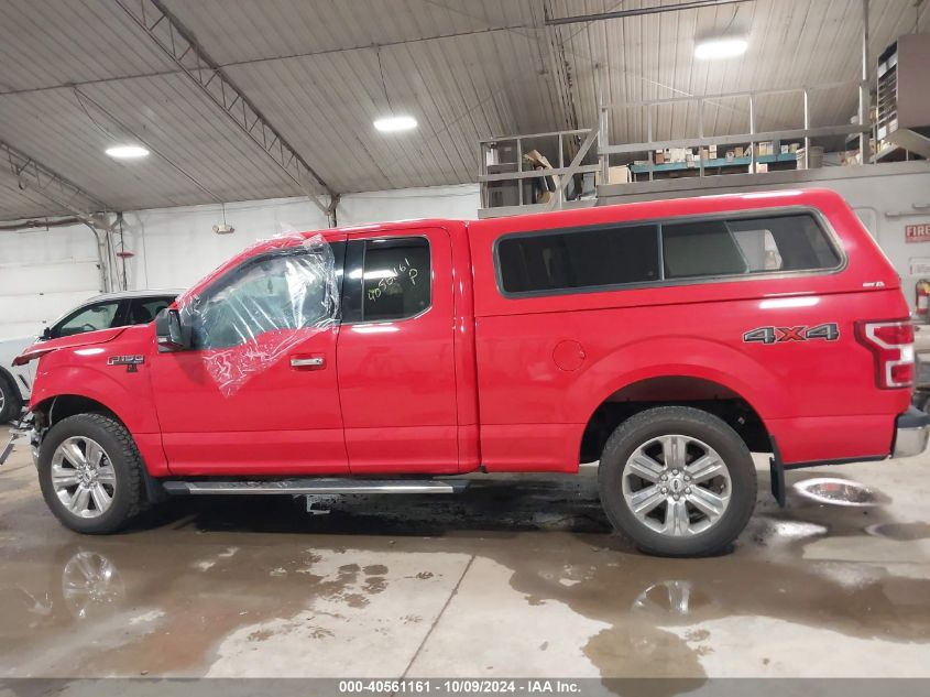 2018 Ford F150 Super Cab VIN: 1FTEX1EP4JFD82402 Lot: 40561161