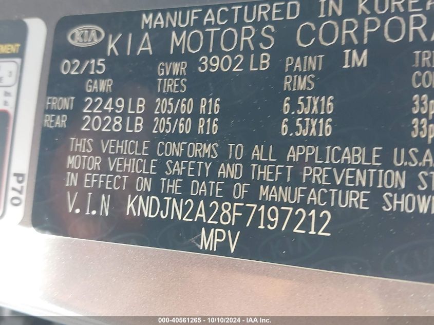 KNDJN2A28F7197212 2015 Kia Soul