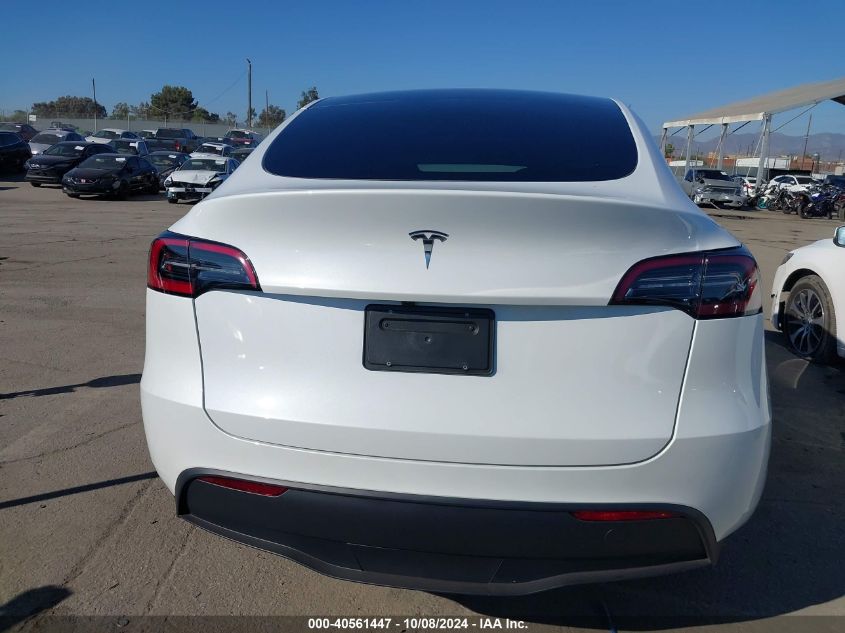 2024 Tesla Model Y Long Range Dual Motor All-Wheel Drive/Rwd VIN: 7SAYGDED5RF154884 Lot: 40561447