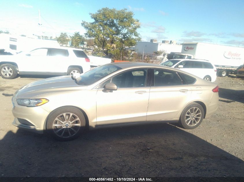 2017 FORD FUSION SE - 3FA6P0HD9HR249590