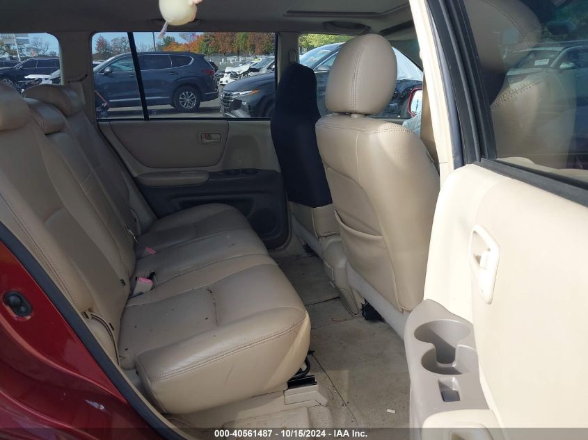 2007 Toyota Highlander V6 VIN: JTEDP21A870133949 Lot: 40561487