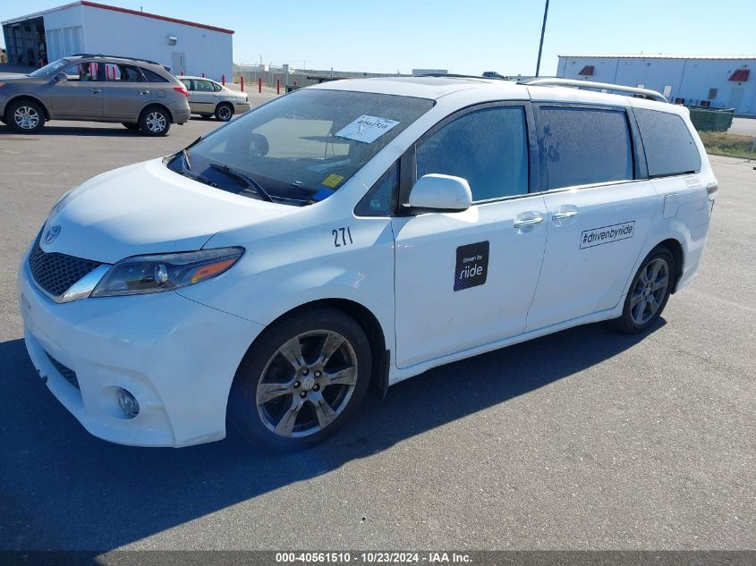 2017 Toyota Sienna Se 8 Passenger VIN: 5TDXZ3DCXHS877839 Lot: 40561510