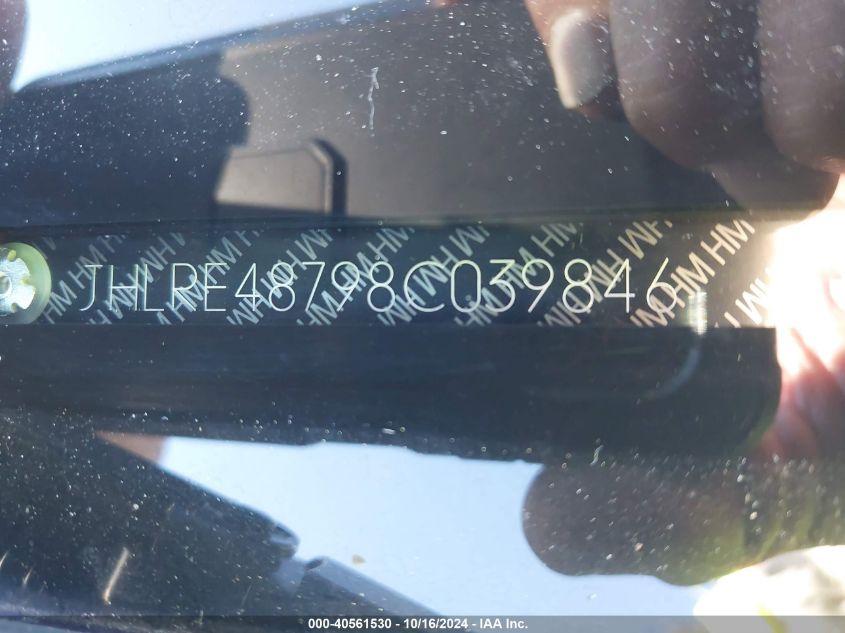 2008 Honda Cr-V Ex-L VIN: JHLRE48798C039846 Lot: 40561530