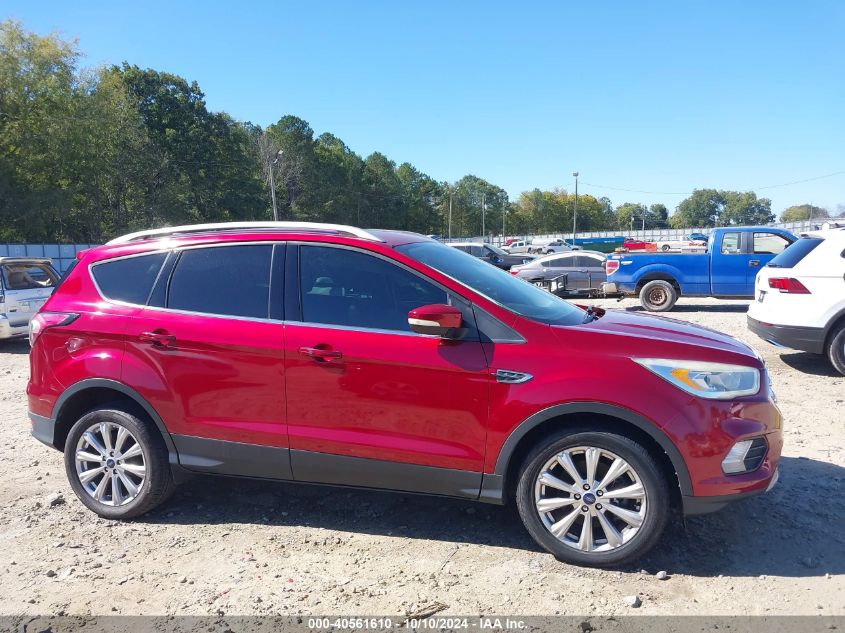 2017 Ford Escape Titanium VIN: 1FMCU0J98HUD48563 Lot: 40561610