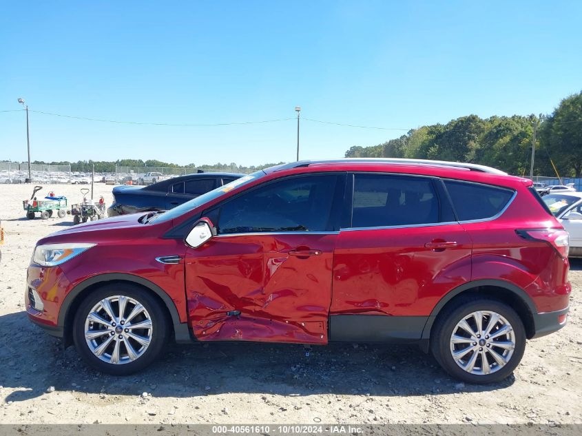 2017 Ford Escape Titanium VIN: 1FMCU0J98HUD48563 Lot: 40561610