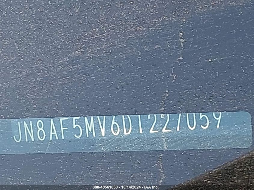 2013 NISSAN JUKE SV - JN8AF5MV6DT227059