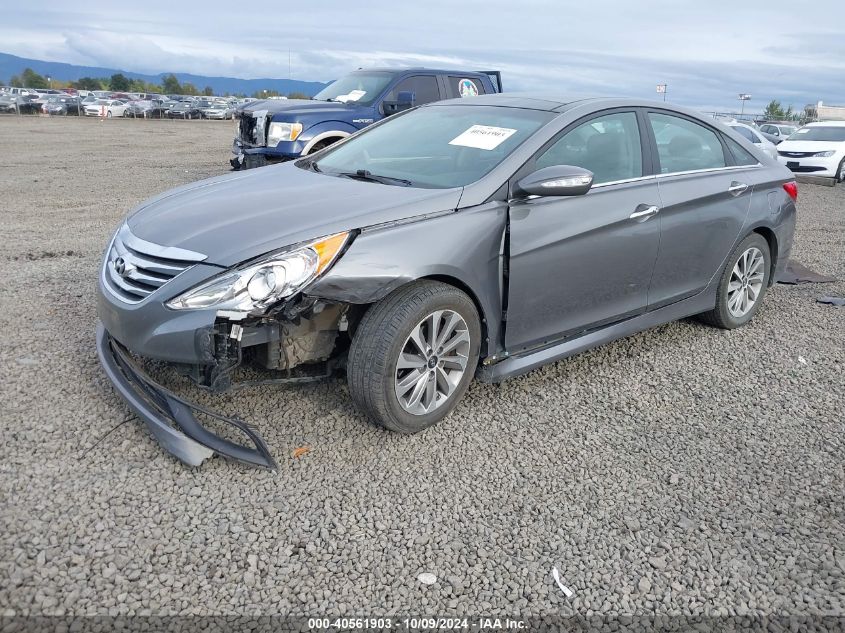 VIN 5NPEC4AC2EH837601 2014 HYUNDAI SONATA no.2