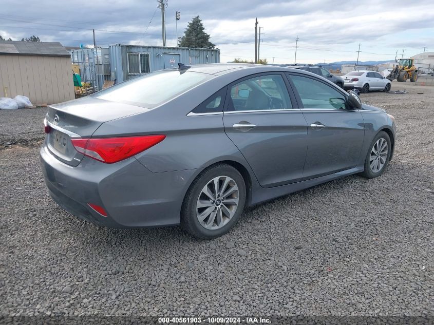 VIN 5NPEC4AC2EH837601 2014 HYUNDAI SONATA no.4