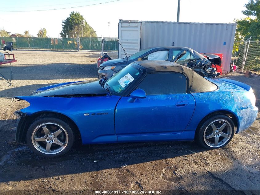 2002 Honda S2000 VIN: JHMAP11402T006114 Lot: 40561917