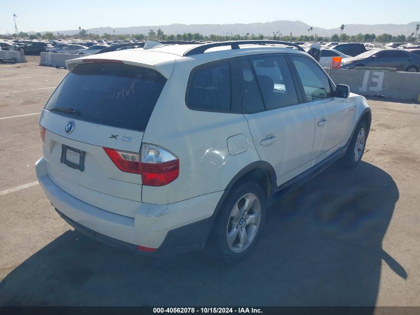 2007 BMW X3 3.0Si VIN: WBXPC93457WF09202 Lot: 40562078