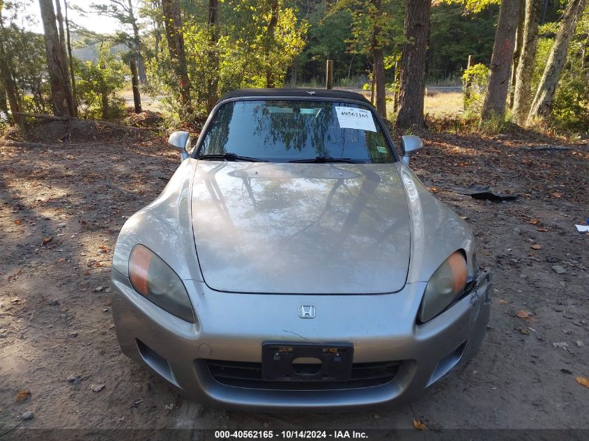 2001 Honda S2000 VIN: JHMAP11481T007218 Lot: 40562165