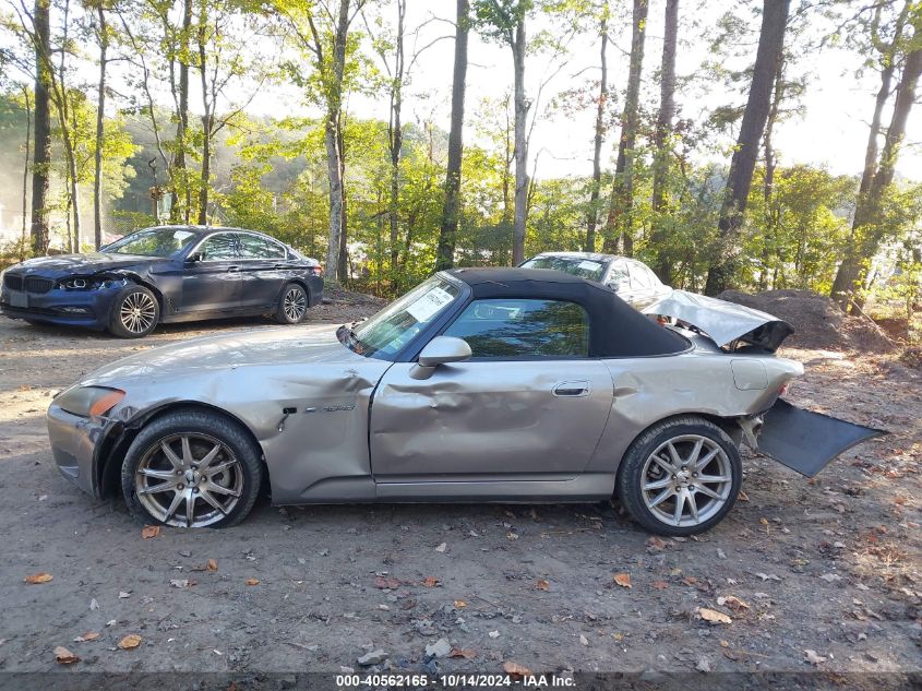 2001 Honda S2000 VIN: JHMAP11481T007218 Lot: 40562165