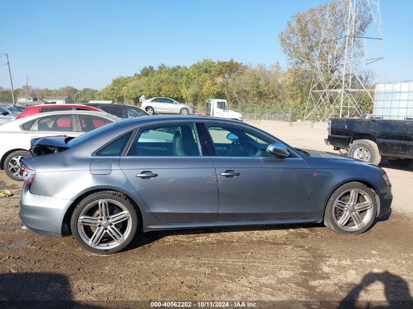 2015 Audi S4 3.0T Premium Plus VIN: WAUDGAFL9FA077857 Lot: 40562202