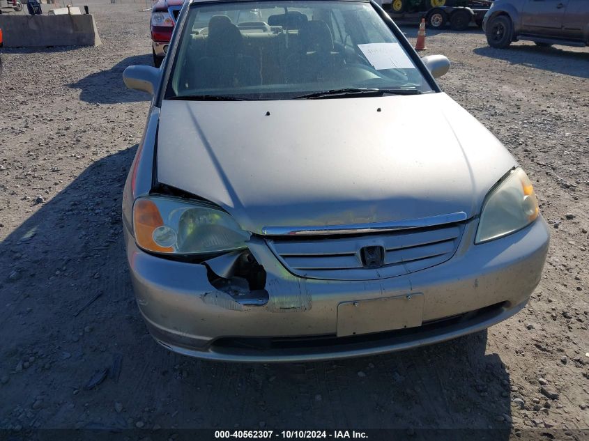 2003 Honda Civic Ex VIN: 1HGES26763L033430 Lot: 40562307