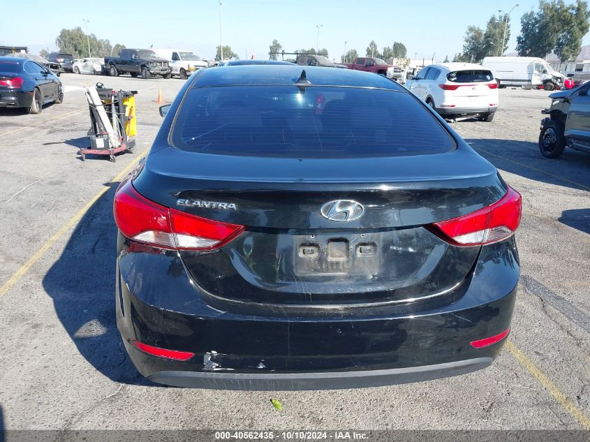 KMHDH4AE8GU475051 2016 Hyundai Elantra Se