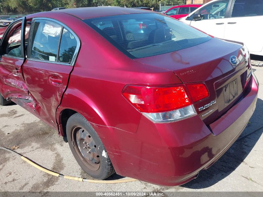 2011 Subaru Legacy 2.5I VIN: 4S3BMBA6XB3256207 Lot: 40562451