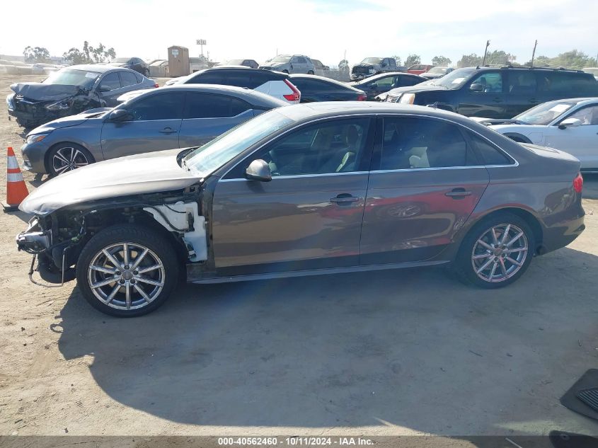 2014 Audi A4 2.0T Premium VIN: WAUFFAFL9EN004989 Lot: 40562460