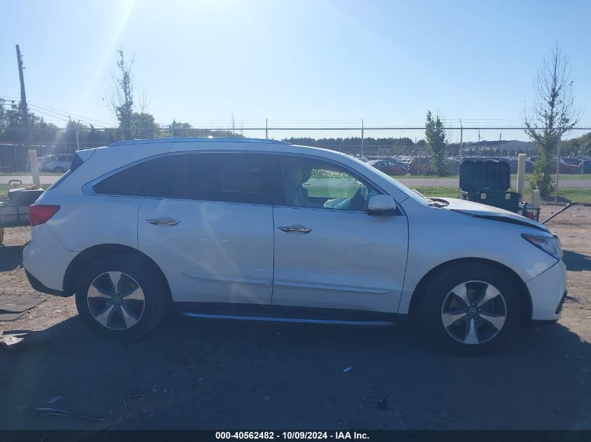 2016 Acura Mdx Acurawatch Plus Package VIN: 5FRYD4H23GB026428 Lot: 40562482