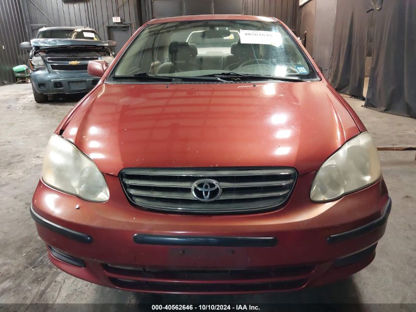 2004 Toyota Corolla Le VIN: 2T1BR38E84C234995 Lot: 40562646