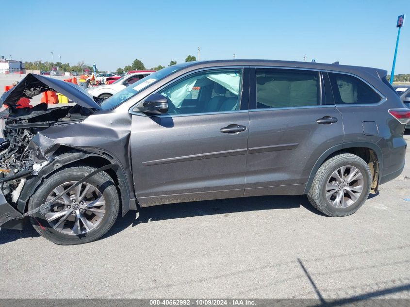 5TDBKRFH7GS260133 2016 Toyota Highlander Le Plus V6