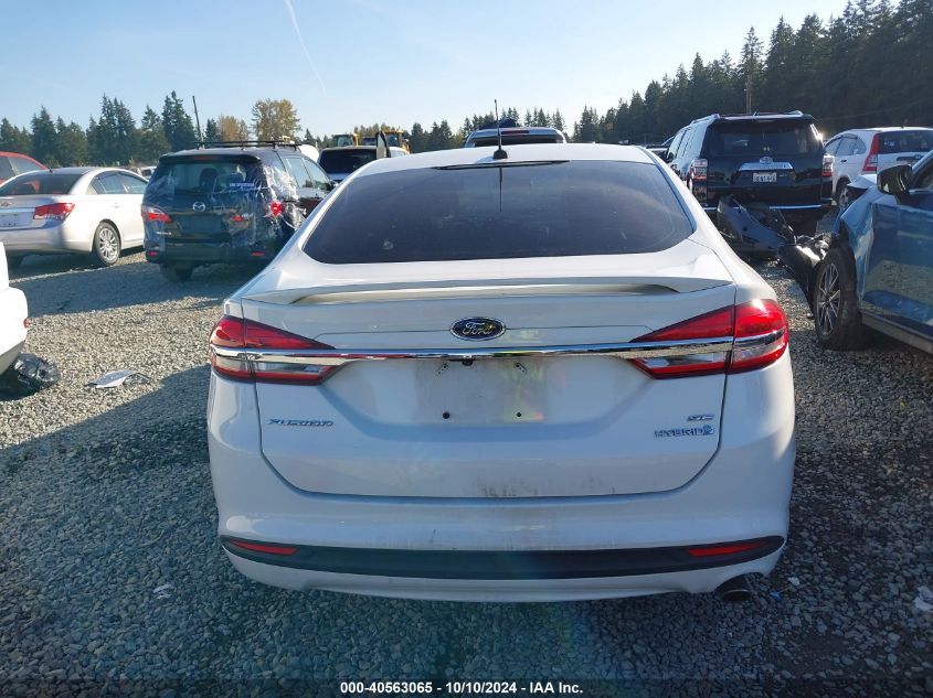 2017 Ford Fusion Hybrid Se VIN: 3FA6P0LU7HR356967 Lot: 40563065