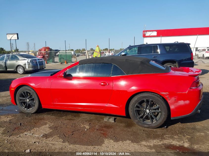 2015 Chevrolet Camaro 1Lt VIN: 2G1FD3D3XF9259624 Lot: 40563114