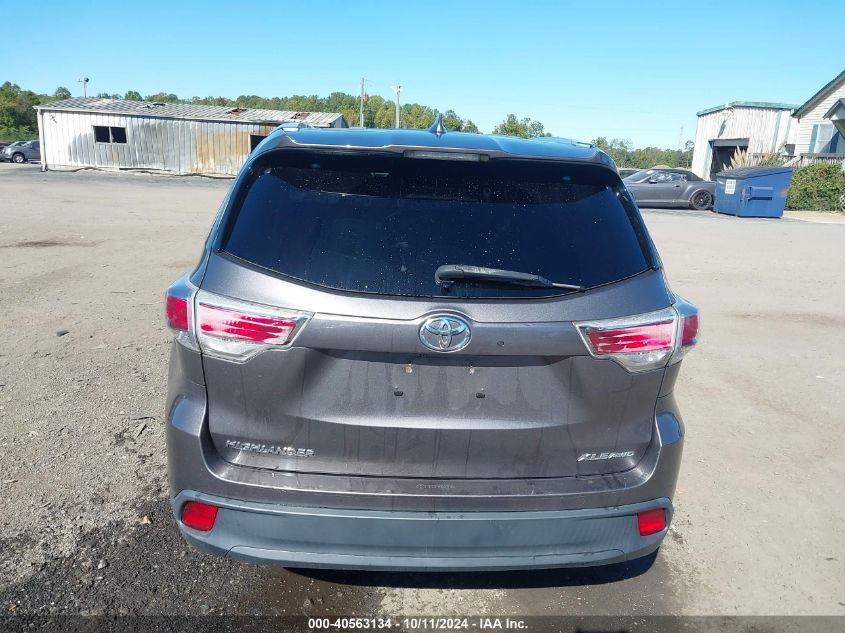 2015 Toyota Highlander Xle V6 VIN: 5TDJKRFH4FS119319 Lot: 40563134