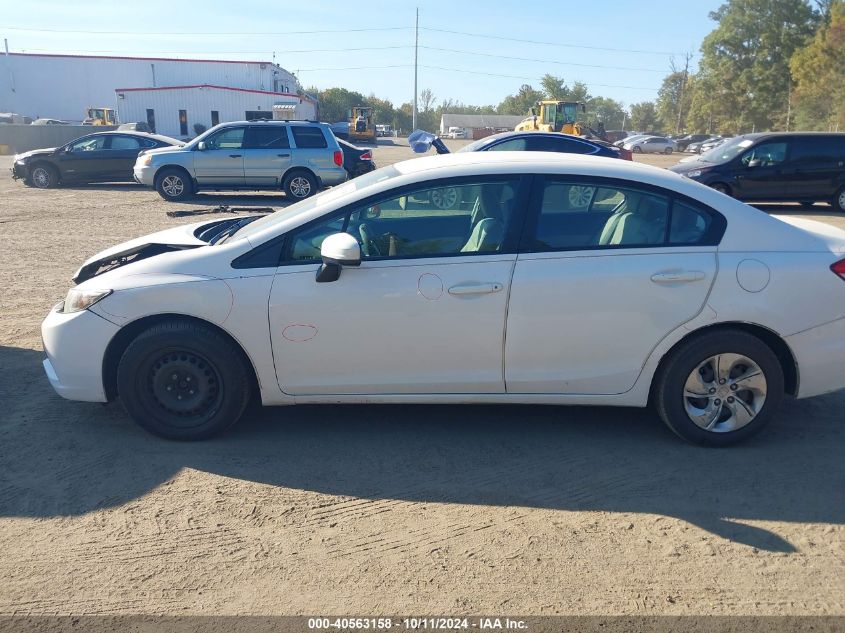 2014 Honda Civic Lx VIN: 2HGFB2F56EH509050 Lot: 40563158