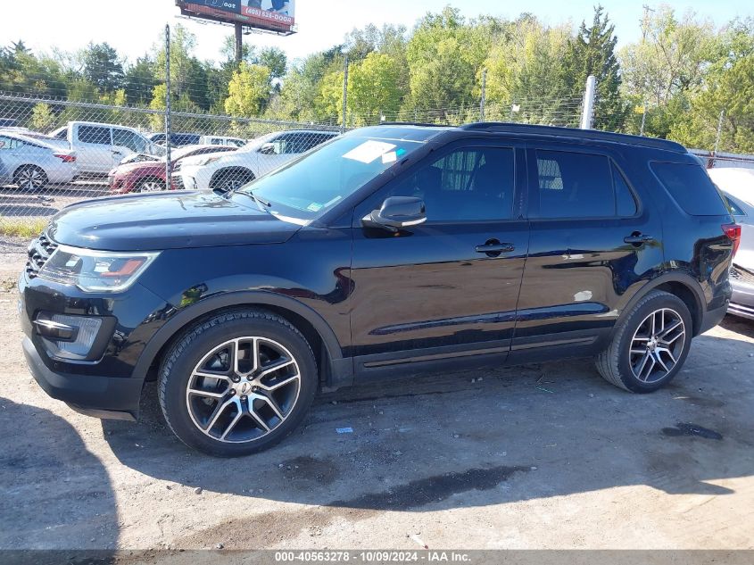 2017 Ford Explorer Sport VIN: 1FM5K8GT5HGA98942 Lot: 40563278