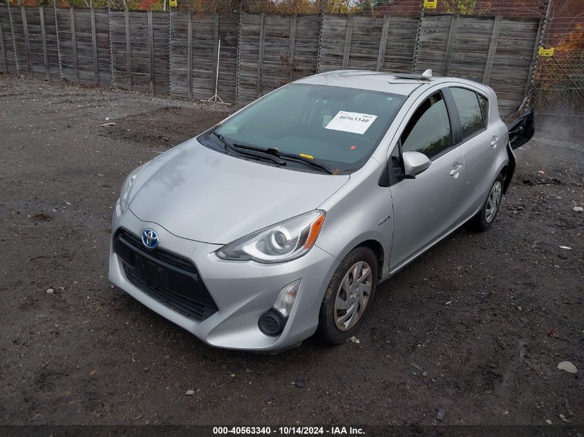 2015 Toyota Prius C Two VIN: JTDKDTB31F1087934 Lot: 40563340