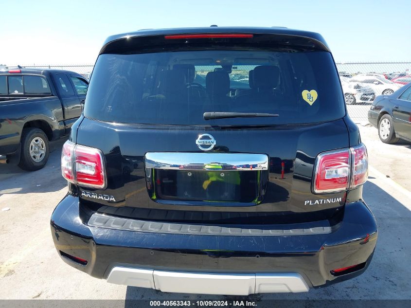 2017 Nissan Armada Platinum VIN: JN8AY2ND9H9001115 Lot: 40563343