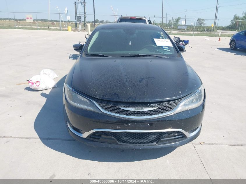 2015 Chrysler 200 C VIN: 1C3CCCCB7FN607516 Lot: 40563386