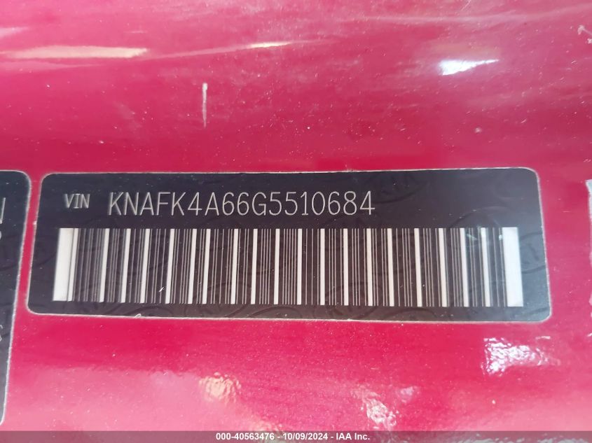 KNAFK4A66G5510684 2016 Kia Forte Lx