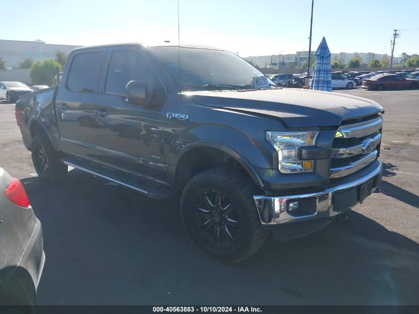 1FTEW1EGXFKE87849 2015 Ford F-150 Lariat