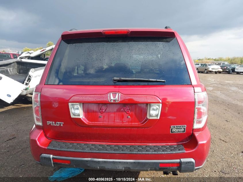 2006 Honda Pilot Ex-L VIN: 5FNYF18596B025156 Lot: 40563925