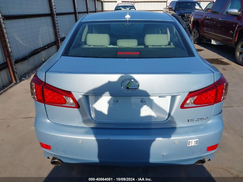 2011 Lexus Is 250 VIN: JTHBF5C20B2100364 Lot: 40564081