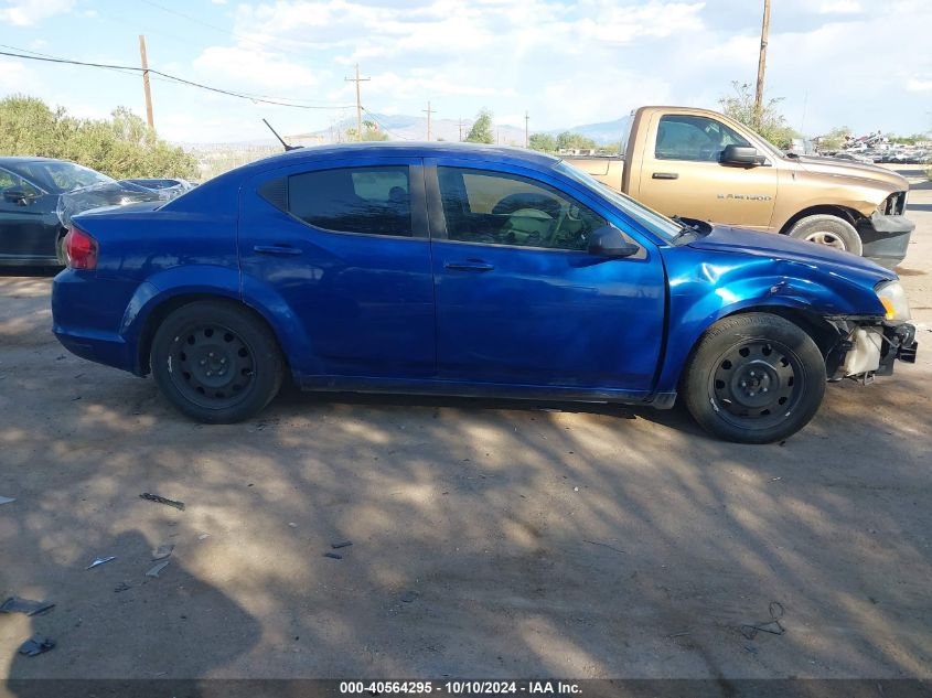 2014 Dodge Avenger Se VIN: 1C3CDZAB9EN111635 Lot: 40564295