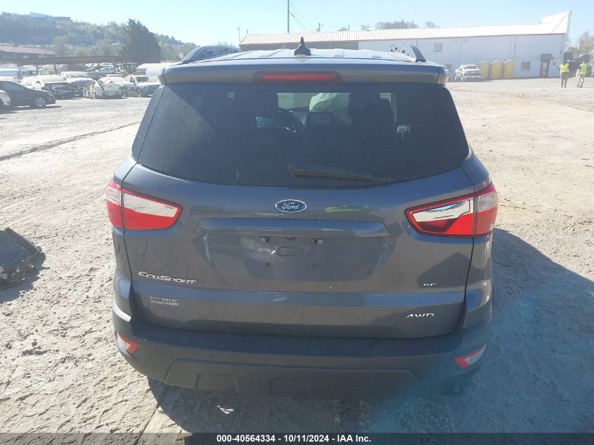 2020 Ford Ecosport Se VIN: MAJ6S3GL0LC388183 Lot: 40564334