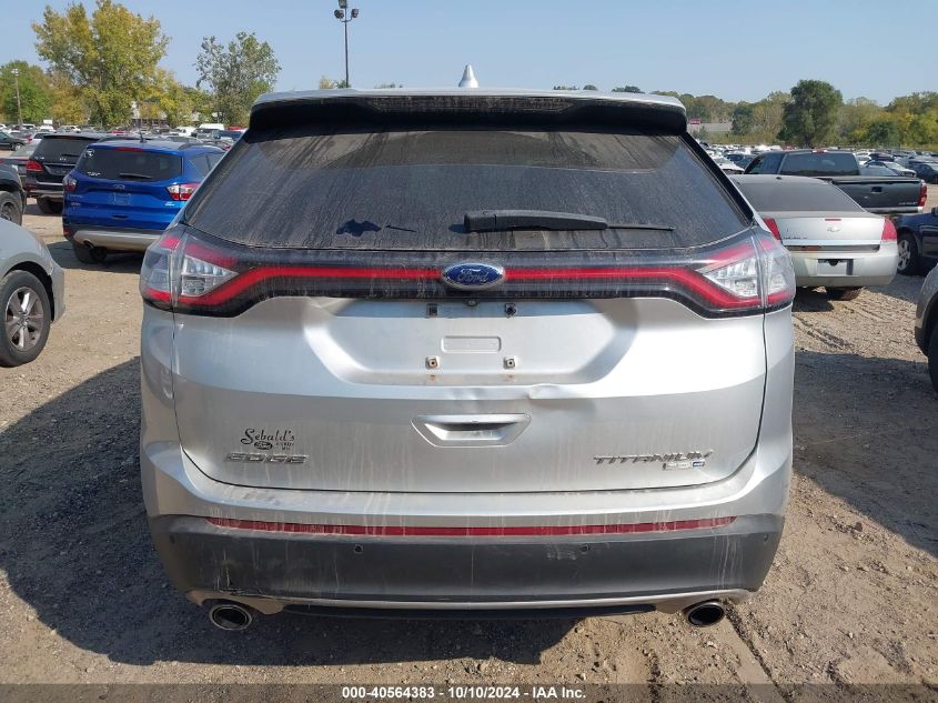 2016 Ford Edge Titanium VIN: 2FMPK4K91GBB42163 Lot: 40564383