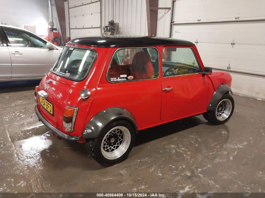 1993 Mini Cooper VIN: SAXXNNAYCBD056085 Lot: 40564409