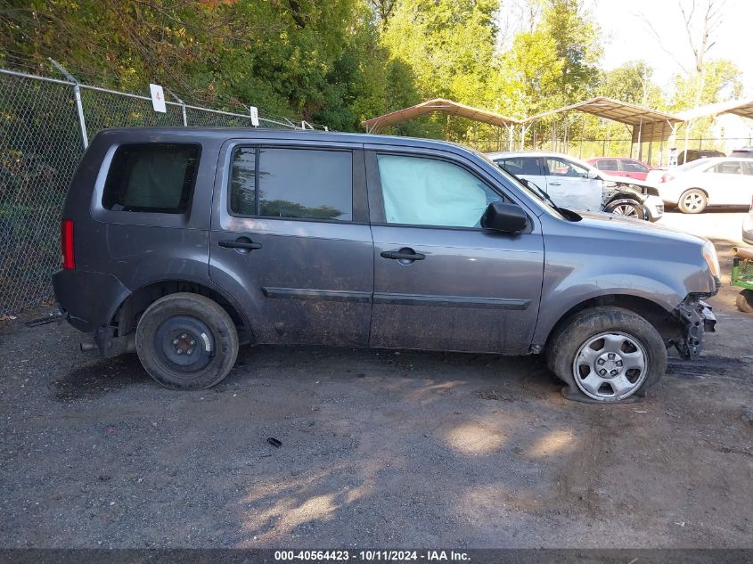 5FNYF3H25FB023700 2015 Honda Pilot Lx