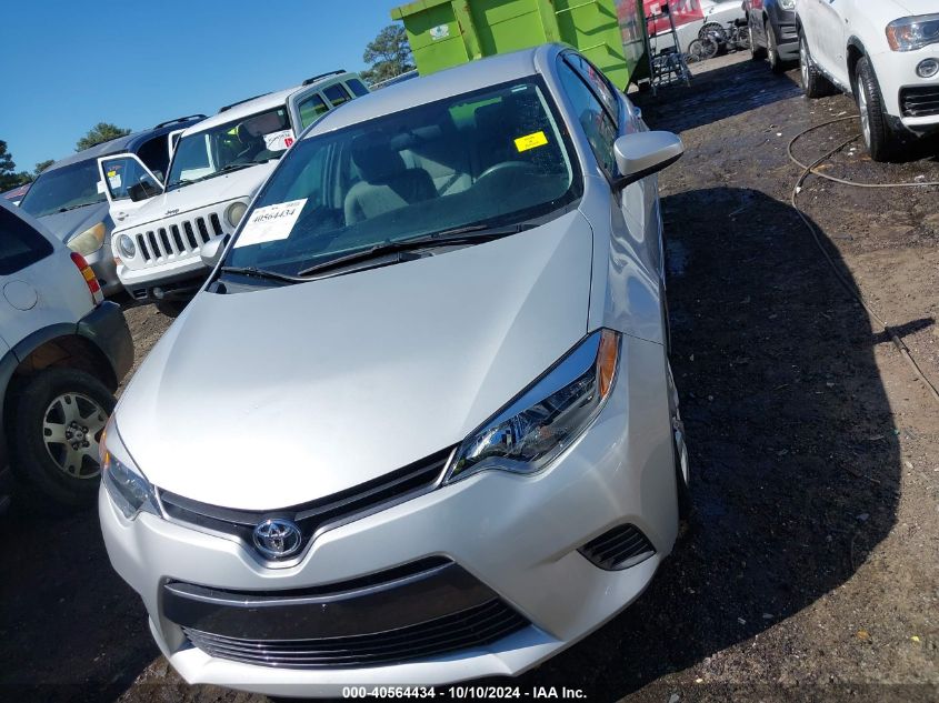 2015 TOYOTA COROLLA LE - 2T1BURHE9FC446504