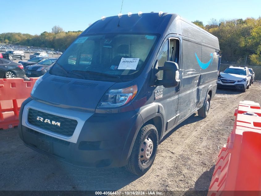 2019 Ram Promaster 3500 Cargo Van High Roof 159 Wb Ext VIN: 3C6URVJG5KE564583 Lot: 40564437